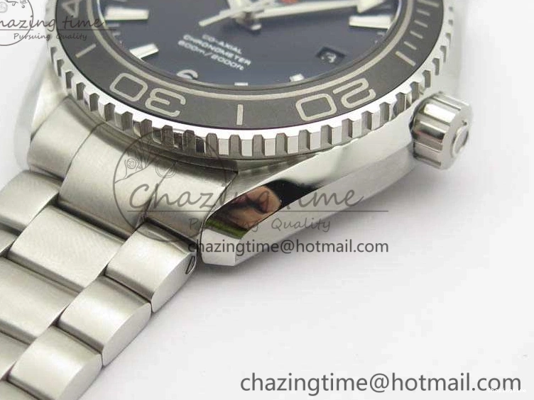 0710 Breathable Planet Ocean Pro Ceramic Bezel 45mm OMF 1:1 Best Edition On SS Bracelet A8500 (Black Balance Wheel) 8140